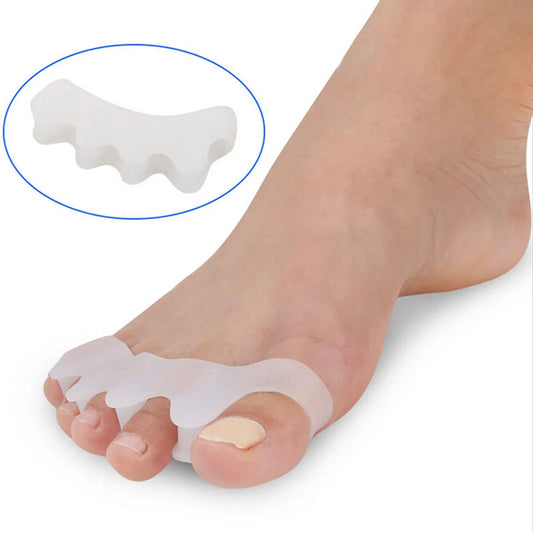1 Pair=2 Pcs Toe Corrector Silicone Gel Toes Separators Orthotics Stretchers Align Correct Overlapping Toes Drop Shipping